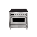 ILVE 36" Majestic II Series Electric Induction and Electric Oven Range with 5 Elements UMI09NS3