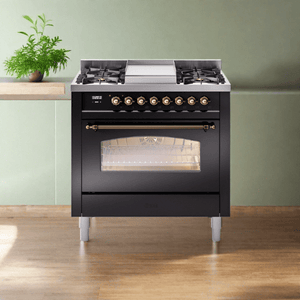 ILVE Nostalgie Range 36 placed indoors