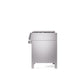 ILVE 36" Panoramagic Freestanding Single Oven Dual Fuel Range with 5 Sealed Burners and Griddle - UPM09FDS3