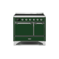 ILVE 40 Inch Majestic II Series Induction Range with 6 Elements Dual Ovens TFT Control Display Solid Oven Door UMDI10QNS3