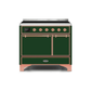 ILVE 40 Inch Majestic II Series Induction Range with 6 Elements Dual Ovens TFT Control Display Solid Oven Door UMDI10QNS3