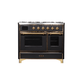 ILVE 40 Inch Majestic II Series Natural Gas/ Propane Gas Burner and Electric Oven with 6 Sealed Burners UMD10FDNS3