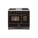 ILVE 40 Inch Majestic II Series Natural Gas/ Propane Gas Burner and Electric Oven with 6 Sealed Burners UMD10FDNS3