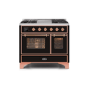 ILVE 40 Inch Majestic II Series Natural Gas/ Propane Gas Burner and Electric Oven with 6 Sealed Burners UMD10FDNS3