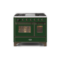 ILVE 40 Inch Majestic II Series Natural Gas/ Propane Gas Burner and Electric Oven with 6 Sealed Burners UMD10FDNS3