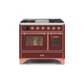 ILVE 40 Inch Majestic II Series Natural Gas/ Propane Gas Burner and Electric Oven with 6 Sealed Burners UMD10FDNS3