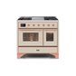 ILVE 40 Inch Majestic II Series Natural Gas/ Propane Gas Burner and Electric Oven with 6 Sealed Burners UMD10FDNS3