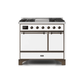 ILVE 40 Inch Majestic II Series Natural/ Propane Gas Burner and Electric Oven Range with 6 Sealed Burners UMD10FDQNS3