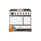 ILVE 40 Inch Majestic II Series Natural/ Propane Gas Burner and Electric Oven Range with 6 Sealed Burners UMD10FDQNS3