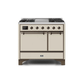 ILVE 40 Inch Majestic II Series Natural/ Propane Gas Burner and Electric Oven Range with 6 Sealed Burners UMD10FDQNS3