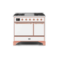 ILVE 40 Inch Majestic II Series Natural/ Propane Gas Burner and Electric Oven Range with 6 Sealed Burners UMD10FDQNS3