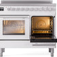 ILVE 40" Professional Plus II Series Freestanding Electric Double Oven Range with 5 Elements, Triple Glass Cool Door, Convection Oven, TFT Oven Control Display and Child Lock - UPDI406WMP