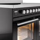 ILVE 40" Professional Plus II Series Freestanding Electric Double Oven Range with 5 Elements, Triple Glass Cool Door, Convection Oven, TFT Oven Control Display and Child Lock - UPDI406WMP