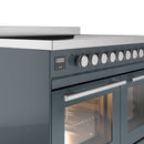 ILVE 40" Professional Plus II Series Freestanding Electric Double Oven Range with 5 Elements, Triple Glass Cool Door - UPDI406WMP