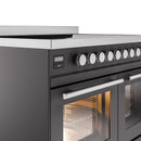 ILVE 40" Professional Plus II Series Freestanding Electric Double Oven Range with 5 Elements, Triple Glass Cool Door - UPDI406WMP