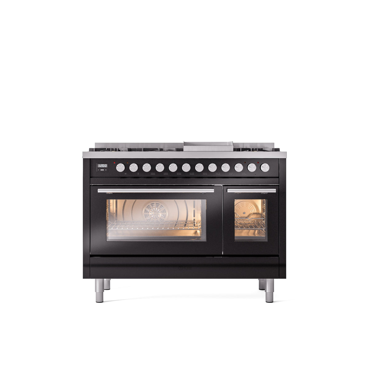 ILVE 48-Inch Professional Plus II Freestanding Dual Fuel Range with 8 Sealed Burner - UP48FWMP