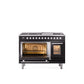 ILVE 48-Inch Professional Plus II Freestanding Dual Fuel Range with 8 Sealed Burner - UP48FWMP