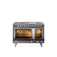 ILVE 48-Inch Professional Plus II Freestanding Dual Fuel Range with 8 Sealed Burner - UP48FWMP