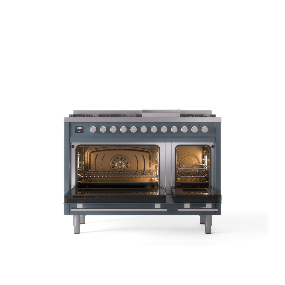 ILVE 48-Inch Professional Plus II Freestanding Dual Fuel Range with 8 Sealed Burner - UP48FWMP