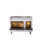 ILVE 48-Inch Professional Plus II Freestanding Dual Fuel Range with 8 Sealed Burner - UP48FWMP