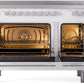 ILVE 48" Professional Plus II Series Freestanding Electric Double Oven Range with 8 Elements, Triple Glass Cool Door, Convection Oven, TFT Oven Control Display and Child Lock - UPI486WMP