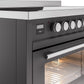 ILVE 48" Professional Plus II Series Freestanding Electric Double Oven Range with 8 Elements, Triple Glass Cool Door, Convection Oven, TFT Oven Control Display and Child Lock - UPI486WMP