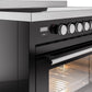 ILVE 48" Professional Plus II Series Freestanding Electric Double Oven Range with 8 Elements, Triple Glass Cool Door, Convection Oven, TFT Oven Control Display and Child Lock - UPI486WMP