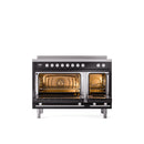 ILVE 48" Professional Plus II Series Freestanding Electric Double Oven Range with 8 Elements, Triple Glass Cool Door, Convection Oven, TFT Oven Control Display and Child Lock - UPI486WMP