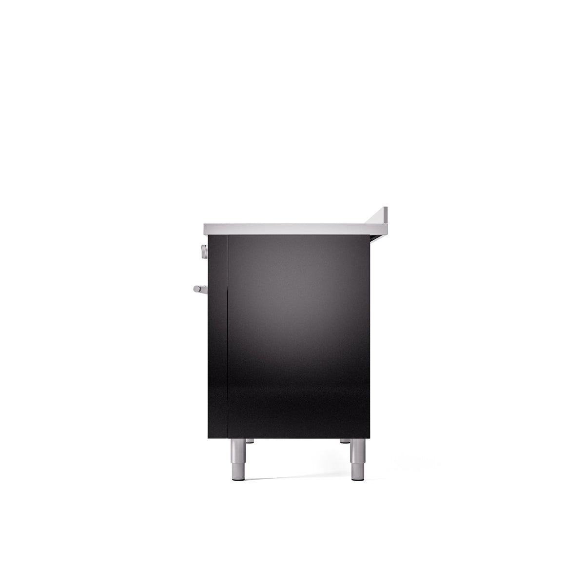 ILVE 48" Professional Plus II Series Freestanding Electric Double Oven Range with 8 Elements, Triple Glass Cool Door, Convection Oven, TFT Oven Control Display and Child Lock - UPI486WMP
