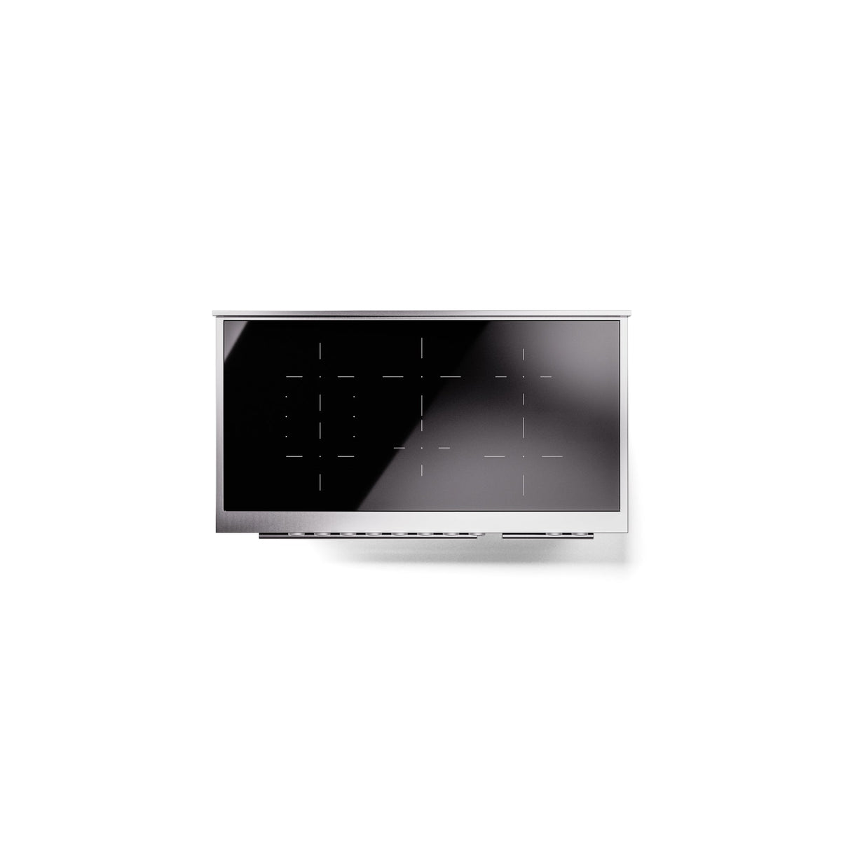 ILVE 48" Professional Plus II Series Freestanding Electric Double Oven Range with 8 Elements, Triple Glass Cool Door, Convection Oven, TFT Oven Control Display and Child Lock - UPI486WMP