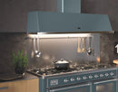 ILVE Majestic 60 Inch Wall Mount Convertible Hood (UAM150) - Blue Grey Range Hood Fixed in Kitchen
