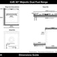 ILVE - Majestic II Series - 30 Inch Dual Fuel Freestanding Range Gas/Propane (UM30DQNE3) - Dimensions Chart