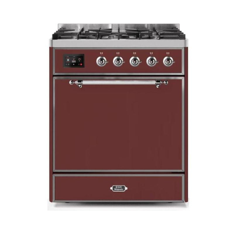 ILVE - Majestic II Series - 30 Inch Dual Fuel Freestanding Range Gas/Propane UM30DQNE3
