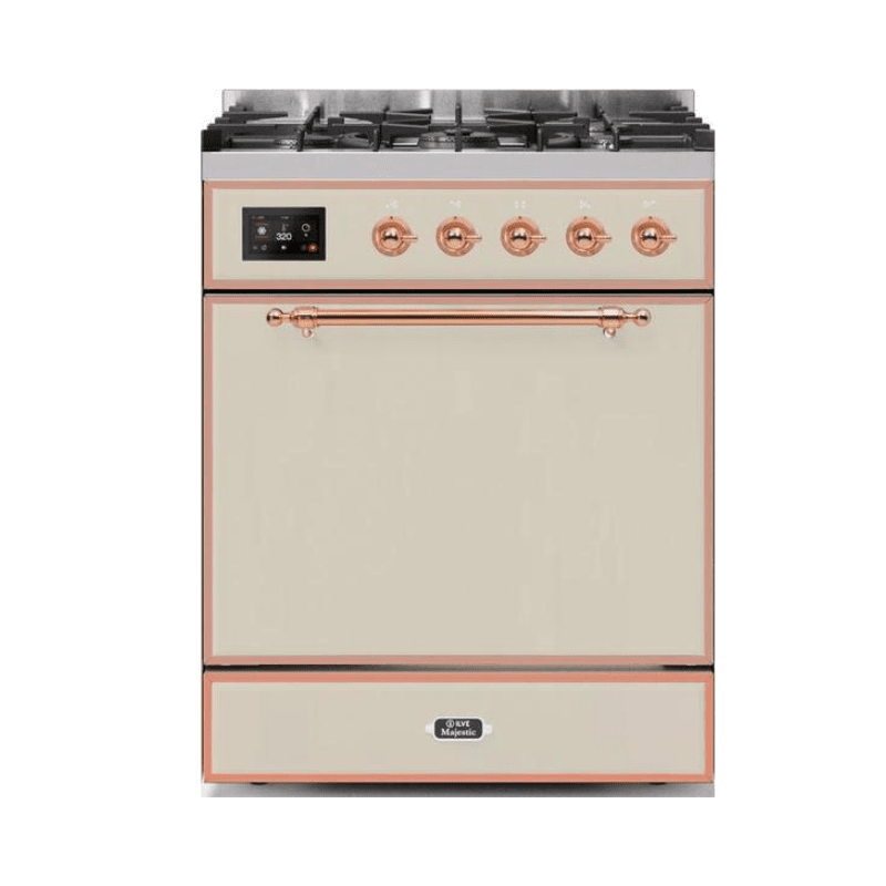ILVE - Majestic II Series - 30 Inch Dual Fuel Freestanding Range Gas/Propane UM30DQNE3