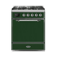 ILVE - Majestic II Series - 30 Inch Dual Fuel Freestanding Range Gas/Propane UM30DQNE3