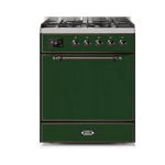 ILVE - Majestic II Series - 30 Inch Dual Fuel Freestanding Range Gas/Propane UM30DQNE3