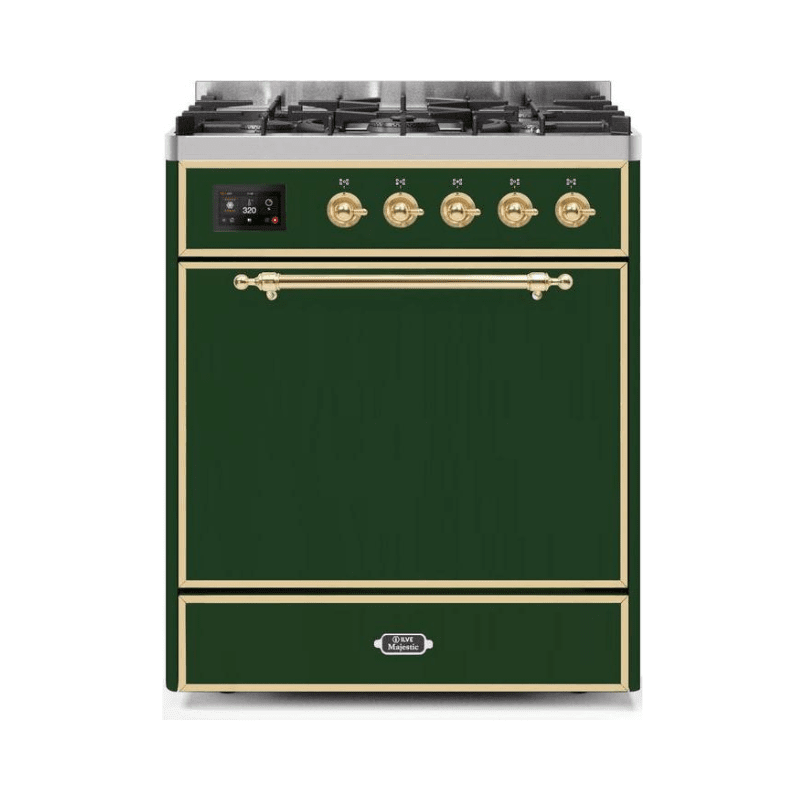 ILVE - Majestic II Series - 30 Inch Dual Fuel Freestanding Range Gas/Propane UM30DQNE3