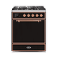 ILVE - Majestic II Series - 30 Inch Dual Fuel Freestanding Range Gas/Propane UM30DQNE3