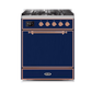 ILVE - Majestic II Series - 30 Inch Dual Fuel Freestanding Range Gas/Propane UM30DQNE3