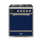 ILVE - Majestic II Series - 30 Inch Dual Fuel Freestanding Range Gas/Propane UM30DQNE3