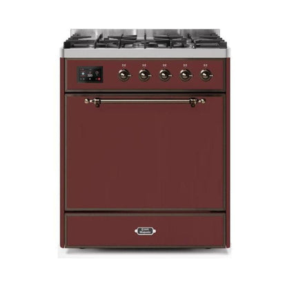 ILVE - Majestic II Series - 30 Inch Dual Fuel Freestanding Range Gas/Propane UM30DQNE3