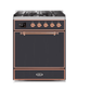 ILVE - Majestic II Series - 30 Inch Dual Fuel Freestanding Range Gas/Propane UM30DQNE3