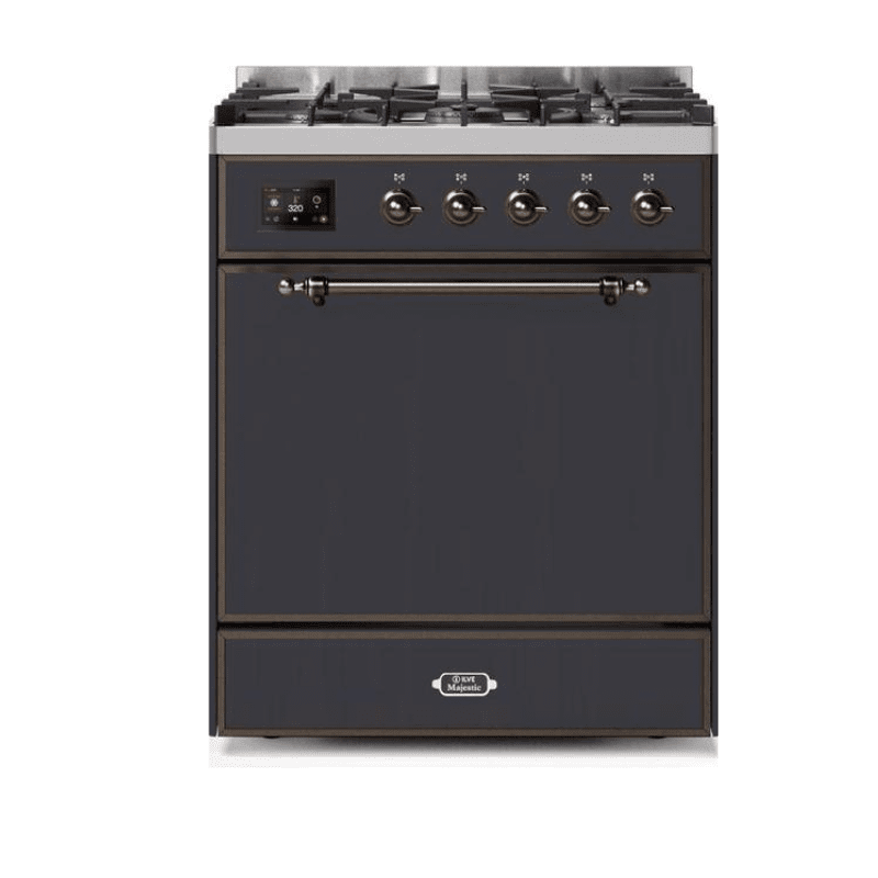 ILVE - Majestic II Series - 30 Inch Dual Fuel Freestanding Range Gas/Propane UM30DQNE3
