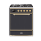 ILVE - Majestic II Series - 30 Inch Dual Fuel Freestanding Range Gas/Propane UM30DQNE3
