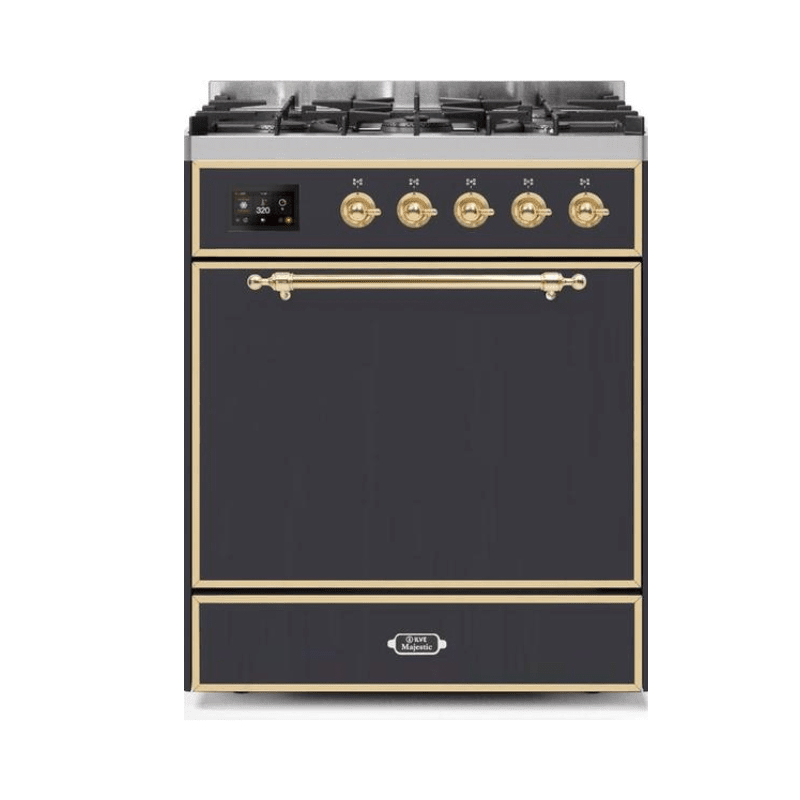 ILVE - Majestic II Series - 30 Inch Dual Fuel Freestanding Range Gas/Propane UM30DQNE3