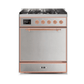 ILVE - Majestic II Series - 30 Inch Dual Fuel Freestanding Range Gas/Propane UM30DQNE3