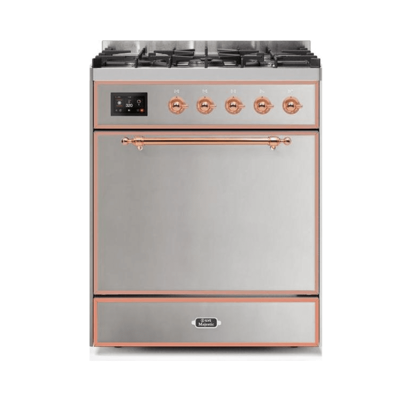 ILVE - Majestic II Series - 30 Inch Dual Fuel Freestanding Range Gas/Propane UM30DQNE3
