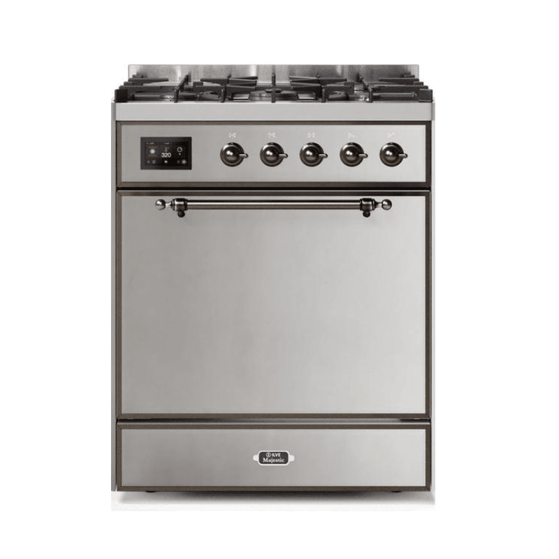 ILVE - Majestic II Series - 30 Inch Dual Fuel Freestanding Range Gas/Propane UM30DQNE3
