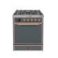 ILVE - Majestic II Series - 30 Inch Dual Fuel Freestanding Range Gas/Propane UM30DQNE3