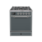ILVE - Majestic II Series - 30 Inch Dual Fuel Freestanding Range Gas/Propane UM30DQNE3